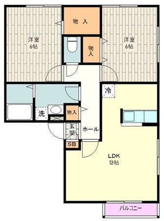 パークコート砂川壱番館の物件間取画像